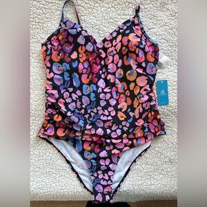 NWT- cupshe leopard swimsuit - size XL